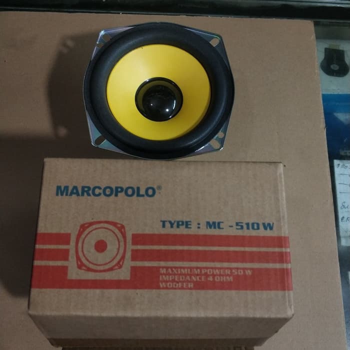 Speaker 5 inch marcopolo mc-510w / mc 510 w sub woofer double magnet