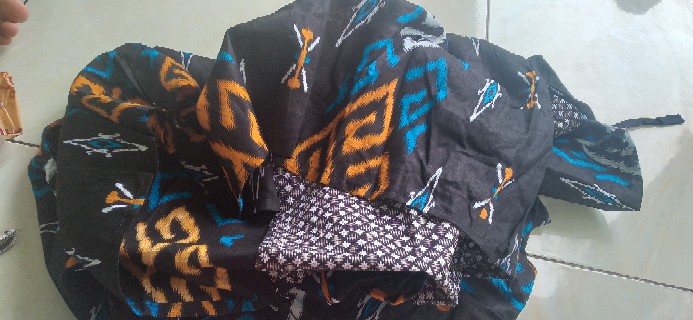 Gamis Batik Modern Murah Katun Halus Kombinasi Truntum, Ori Batik Jatmiko Pekalongan Big Size Jumbo