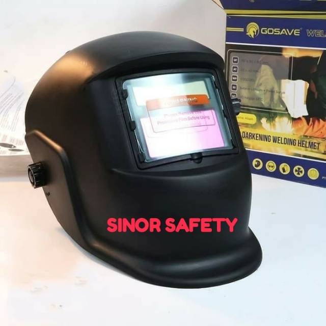 Helm Las Otomatis Auto Darkening WELDING Helmet Automatic Kedok Las GOSAVE