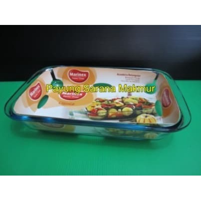Loyang Kaca Segi / Baking Tray Kaca Marinex Besar