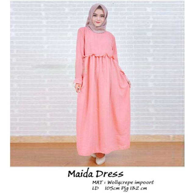 Egogo_shop Gamis Maida / Wollycrepe