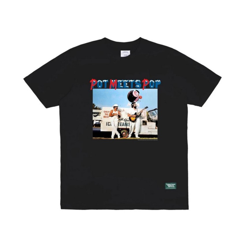 POT MEETS POP / CHEECH AND CHONG - NICE DREAMS PHOTO TEE BLACK