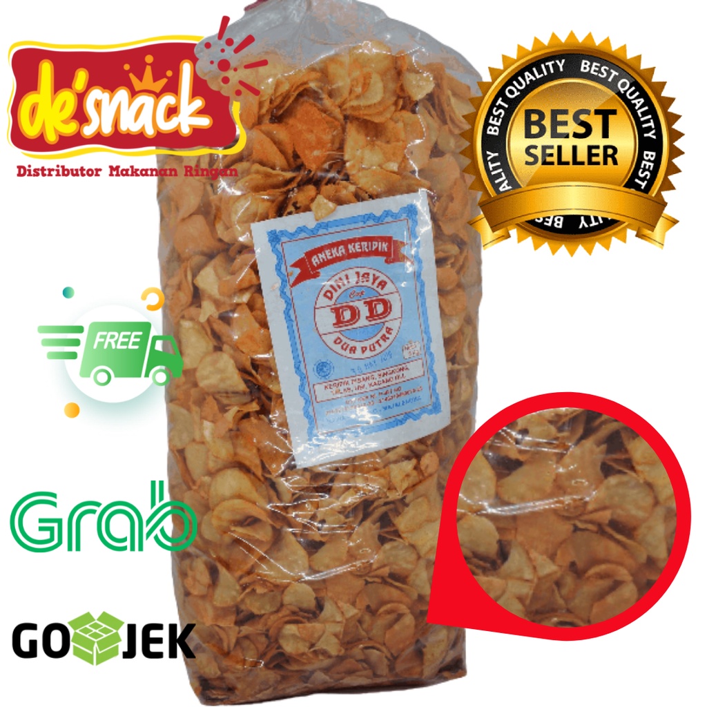 

Snack/Cemilan/Keripik Singkong Balado Merek DD