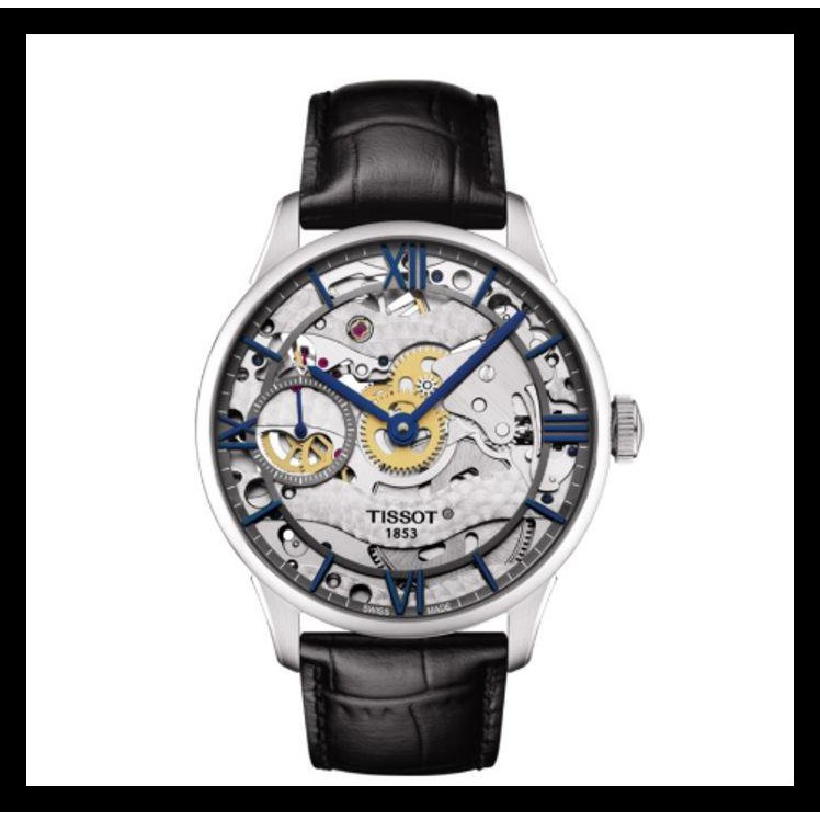 Indh TISSOT Chemin Des Tourelles Squelette T099.405.16.418.00 Silver Skelet TERPERCAYA Kode 305