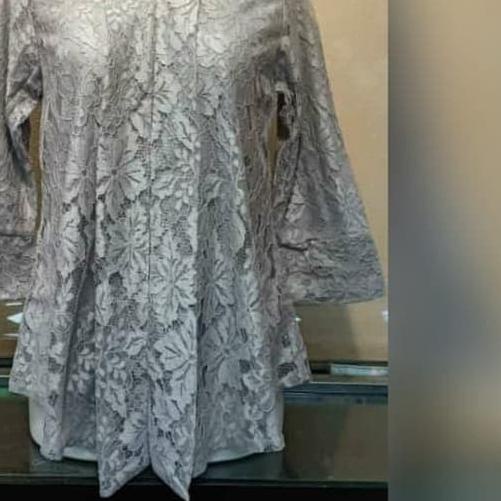 Kebaya Modern Brukat Atasan Kebaya Kutu Baru Floy Brokat Warna Hitam Dan Lainnya