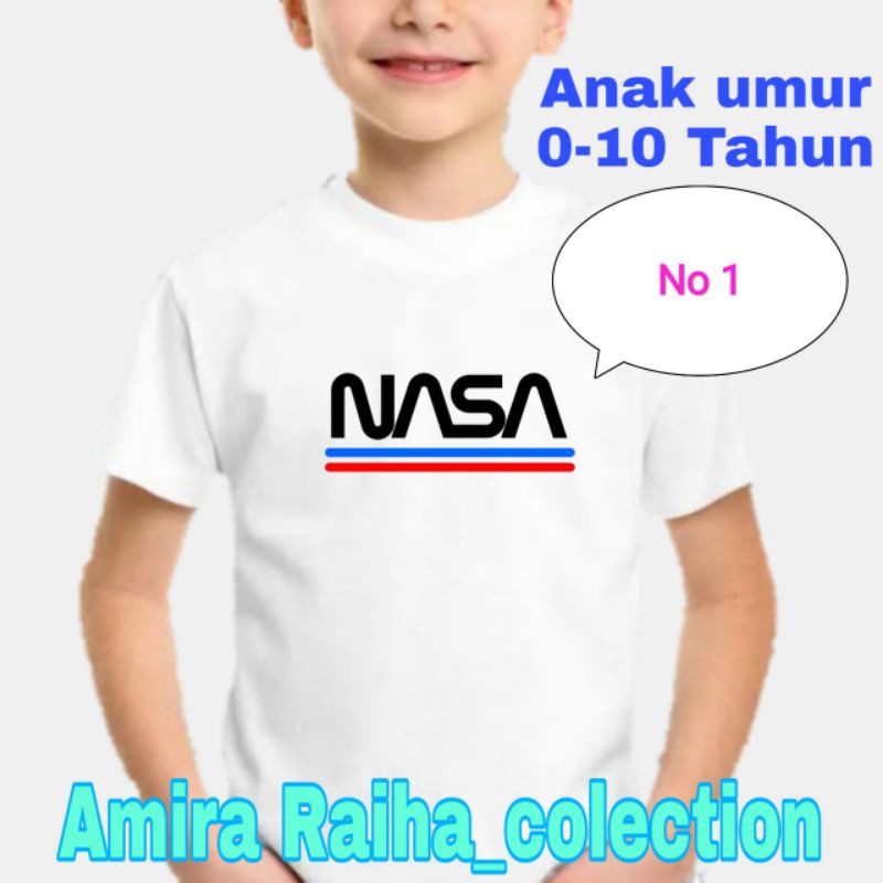 Kaos anak Nasa/kaos nasa anak/baju anak nasa/baju aneka gambar
