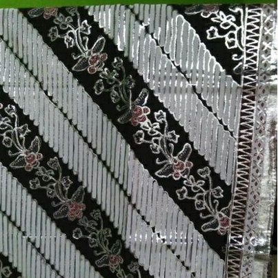 jarik prada silver motif lereng stik