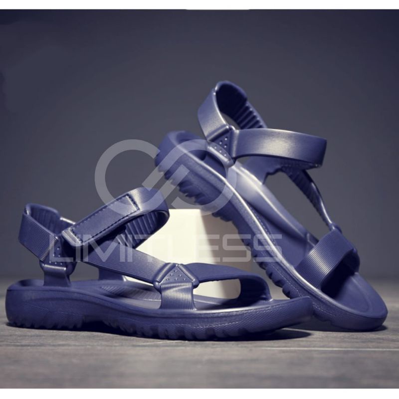 Sandal Pria Karet Tali Belakang Sepatu Sandal Pria Casual Terbaru