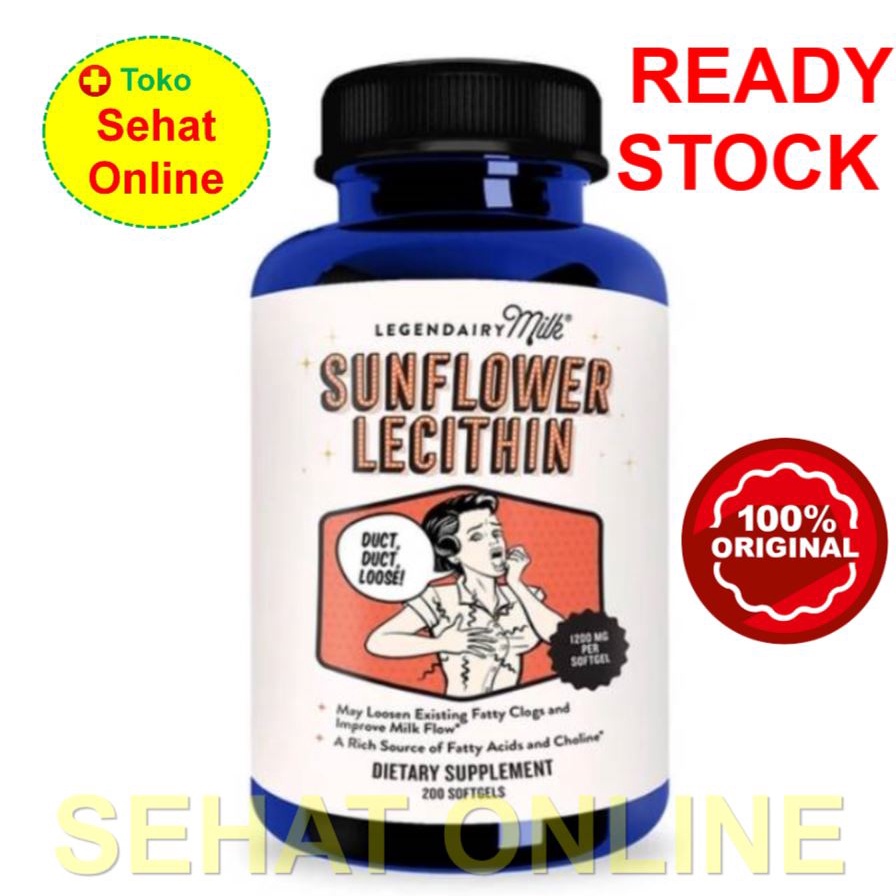 Legendairy Milk Sunflower Lecithin 200 Kapsul untuk clogging