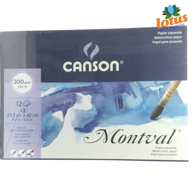 

Mantap Canson Montval A3 300Gsm 12 Sheets - Watercolor Paper Promo