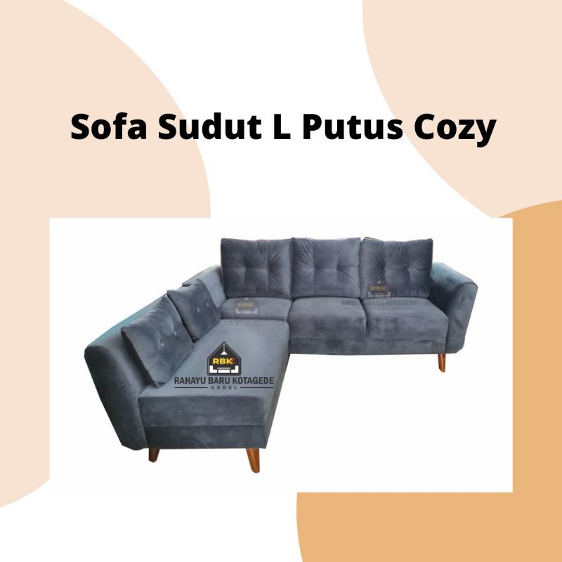 Sofa Sudut L Putus Cozy Bludru Sofa Tamu L Putus Jogja