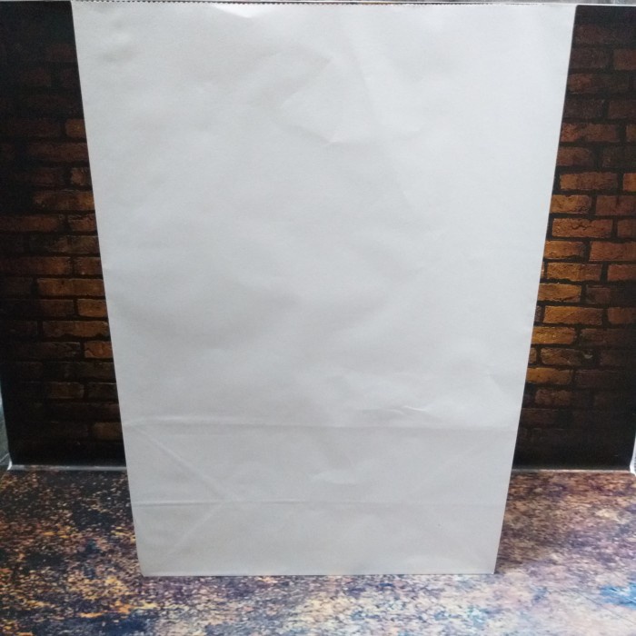 

(TERLARIS) paperbag putih/kantong roti (50pcs)