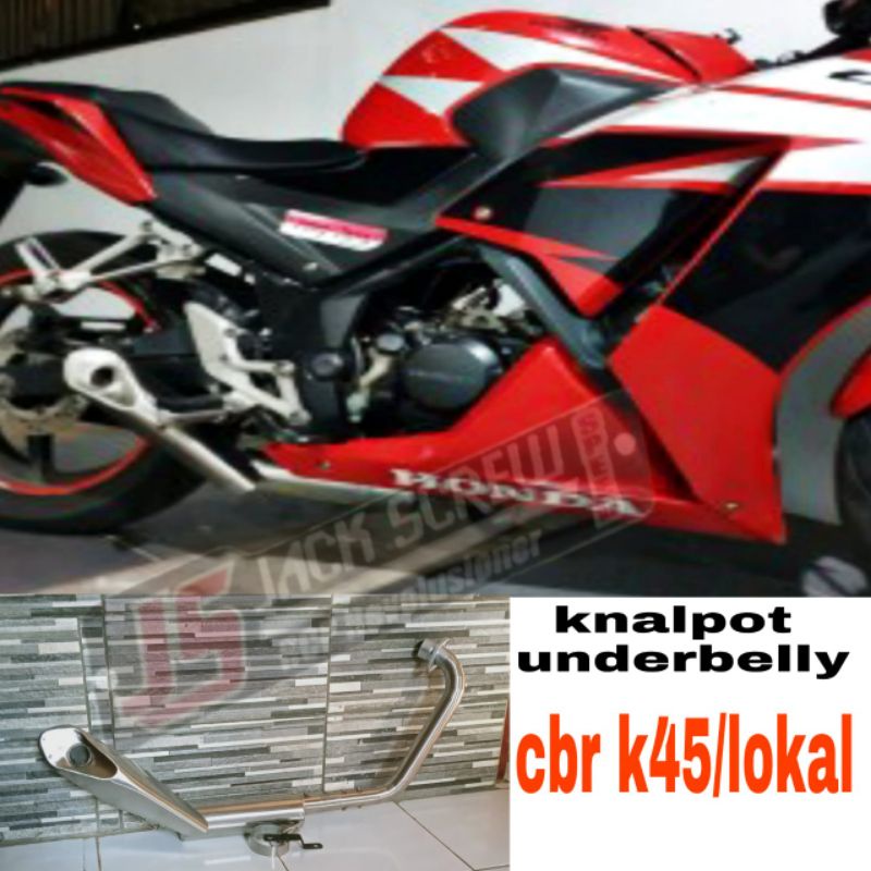 knalpot underbelly cbr K45/lokal suara standar/halus