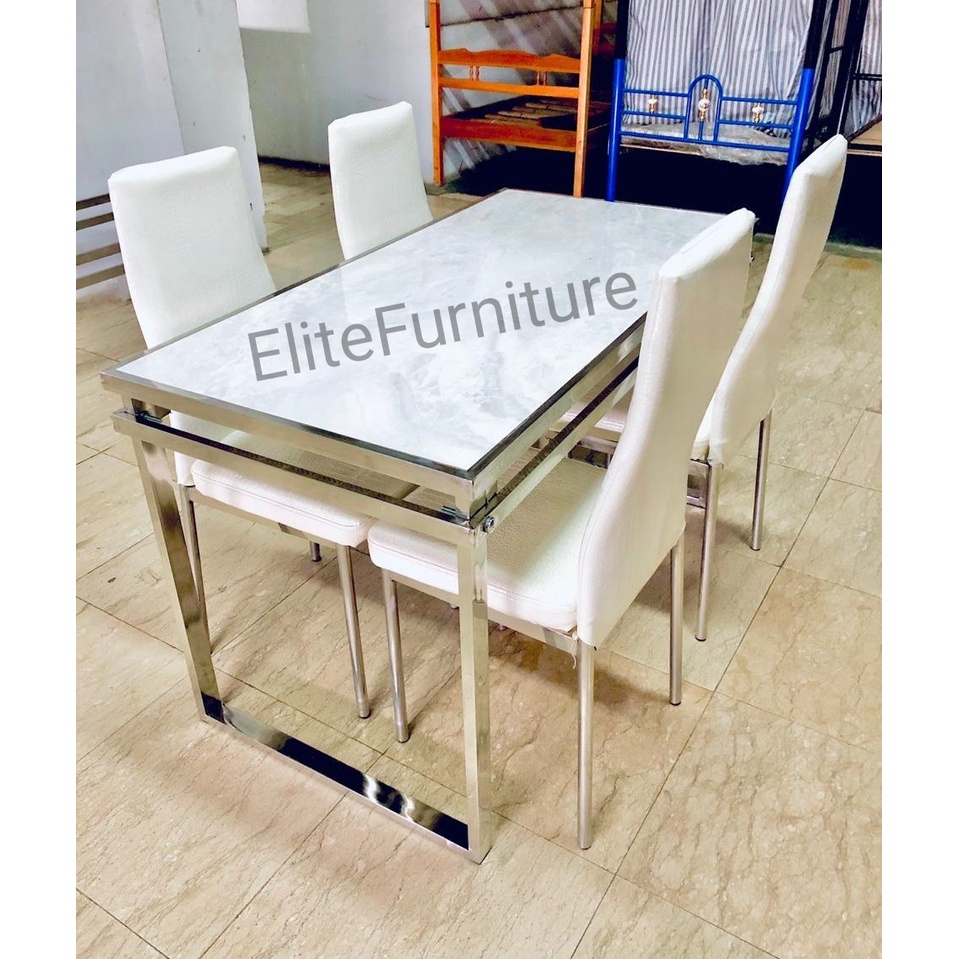 Meja Makan marmer granit Meja Makan Dapur / Meja Makan Minimalis Keramik / Meja makan dapur 4kursi