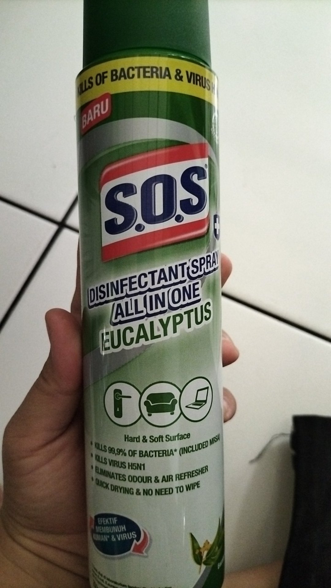 Sos Disinfectant Spray All In One Eucalyptus 250ml