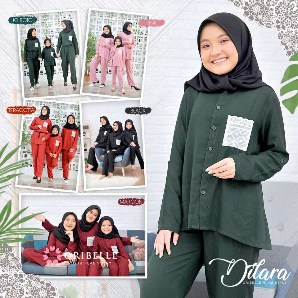 ORIBELLE / PIYAMA / BAJU TIDUR / HOMEWEAR / BAJU COUPLE / DILARA / ORIBELLE KIDS