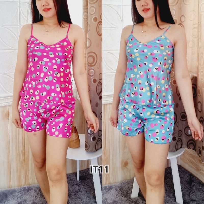 HB FO - BAJU TIDUR SEXY SATU TALI HP IMPORT MOTIFF / SATIN IMPORT / BAHAN ADEM DAN LEMBUT / LINGERIE