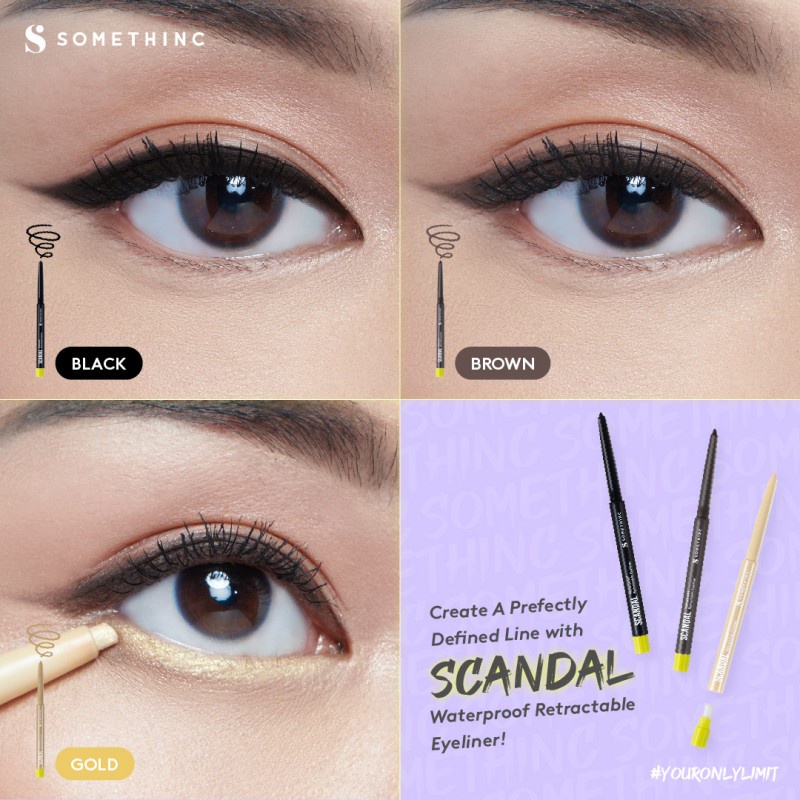 ★ BB ★  SOMETHINC SCANDAL Waterproof Retractable Eyeliner - Eyeliner Pensil