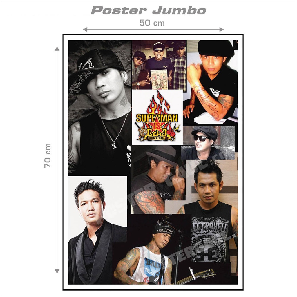 Poster Jumbo SUPERMAN IS DEAD ( SID ) #SID06 - ukuran 50 x 70 cm