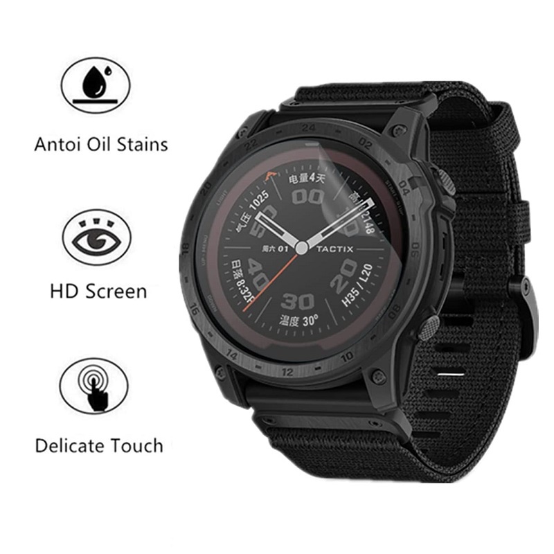 Film Pelindung Layar Full Cover Anti Gores Untuk Smartwatch Garmin Tactix 7 Pro