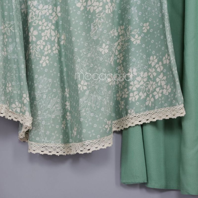 mukena rayon uniqlo premium jumbo 2 in 1 sleting depan motif painting unik