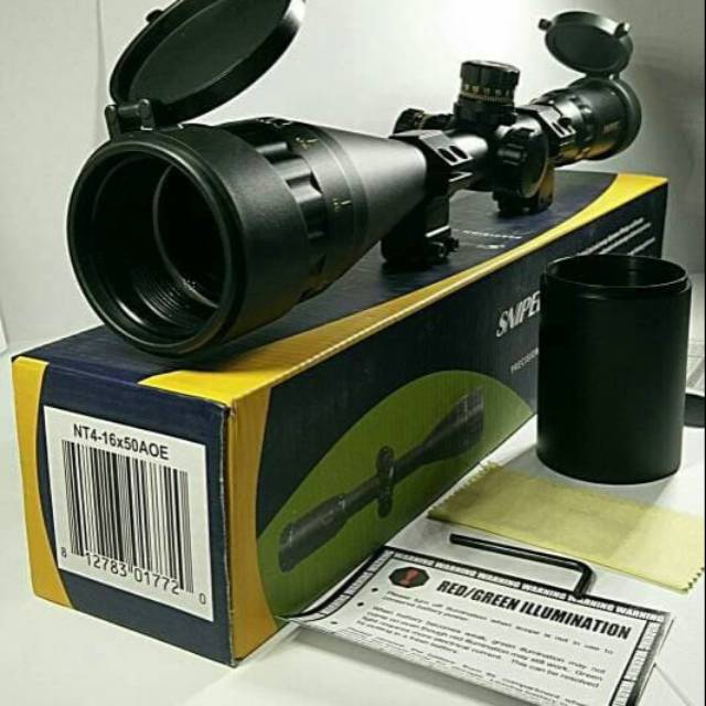 Telescope Sniper NT 4-16x50 AOE IR Reticle Glass Air Rifle Scope Hunting - Teleskop Sniper