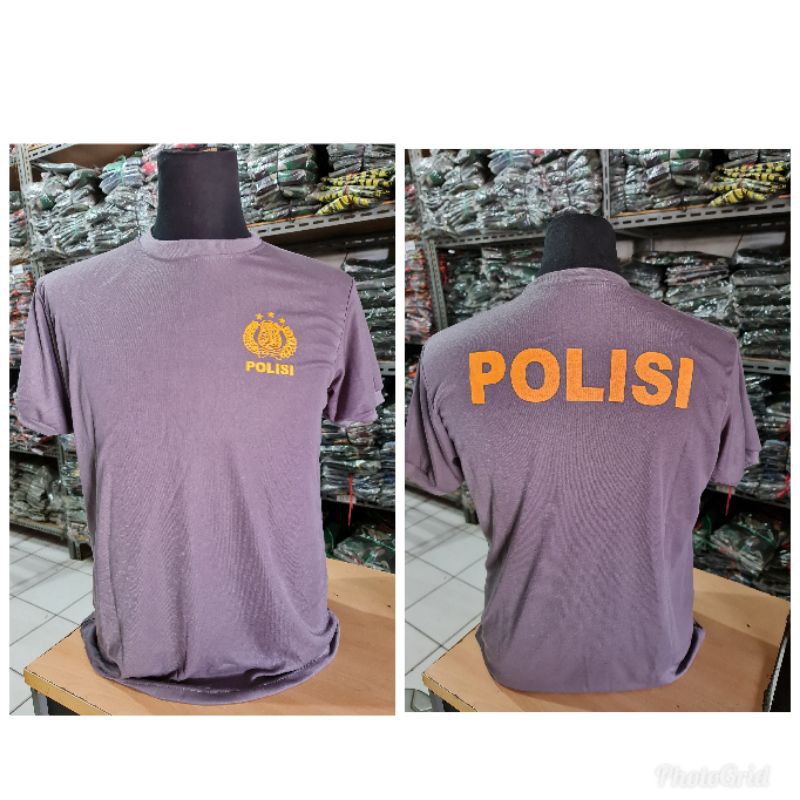 KAOS TANGAN PENDEK POLISI / KAOS DALAMAN POLISI / KAOS OBLONG POLISI