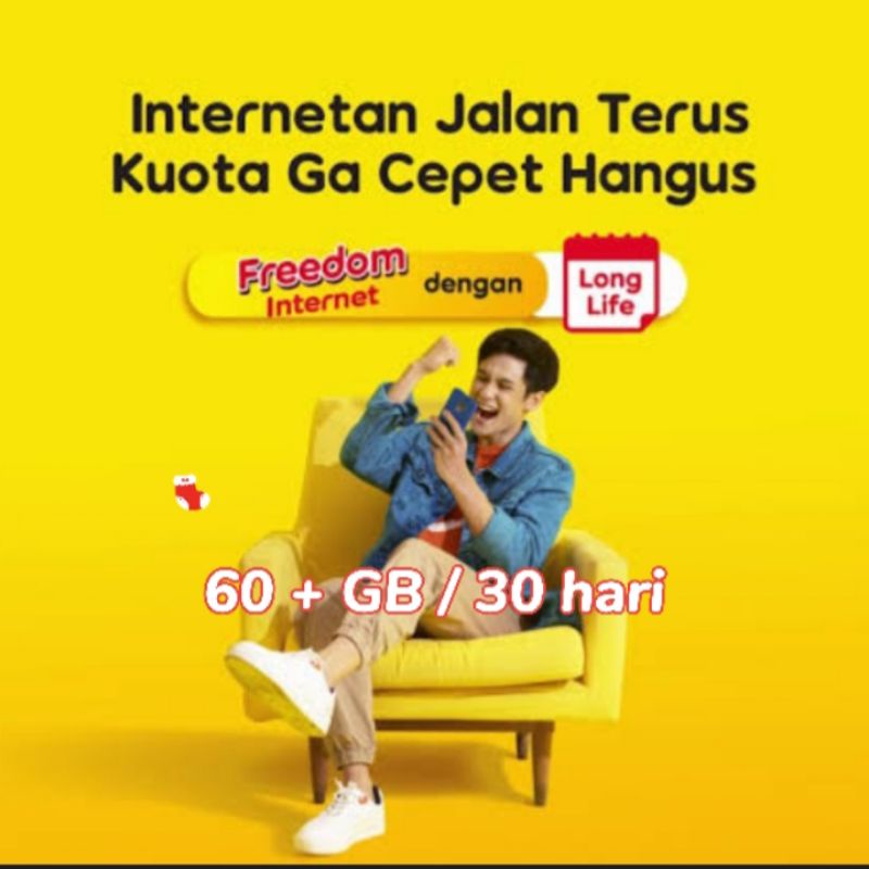 Paket Data Indosat 60GB/ 30hari