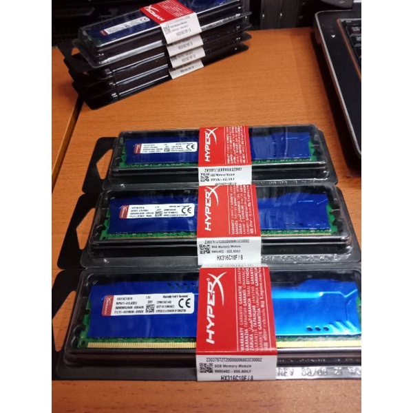 ram memory pc 8gb ddr3 pc-12800U gaming hyper x fury longdimm for khusus pc amd