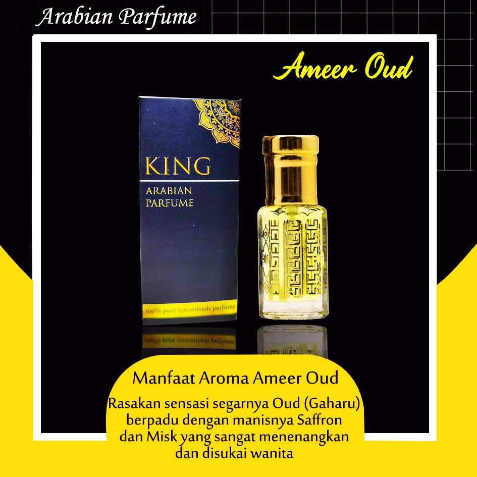 Parfum Arab Pria AMEER AL OUD non alkohol shalat solat ASLI IMPORT SAUDI ARABIA ARABIAN PARFUME