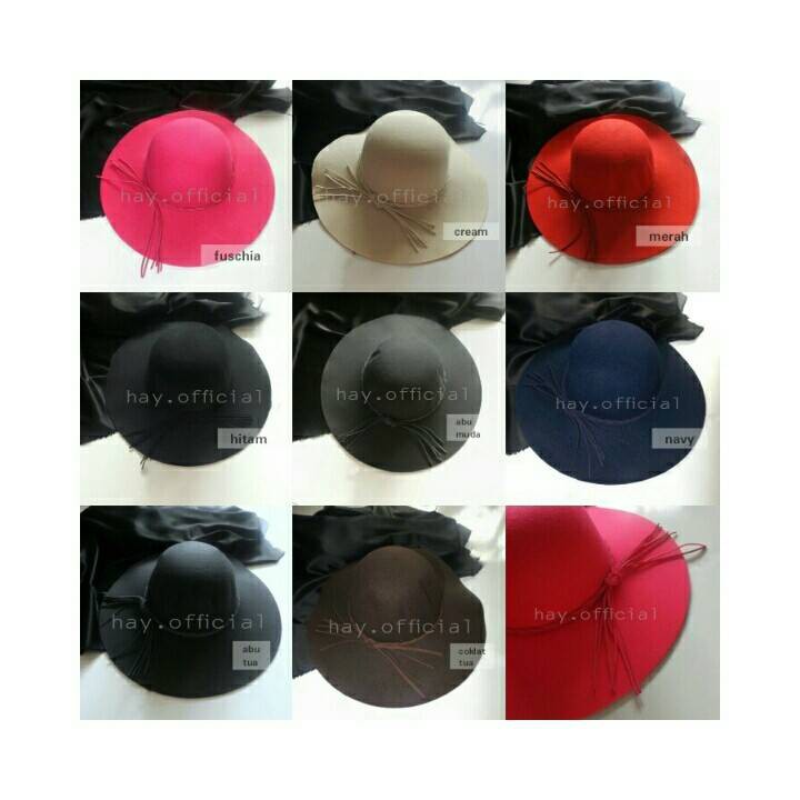 Floppy Hat Import With Tassel / Topi Floppy Import / Topi Floopy