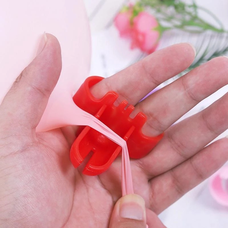 1Pc Plastic Balloon Knotter / Latex Balloon Fastener Easily Knot Tool