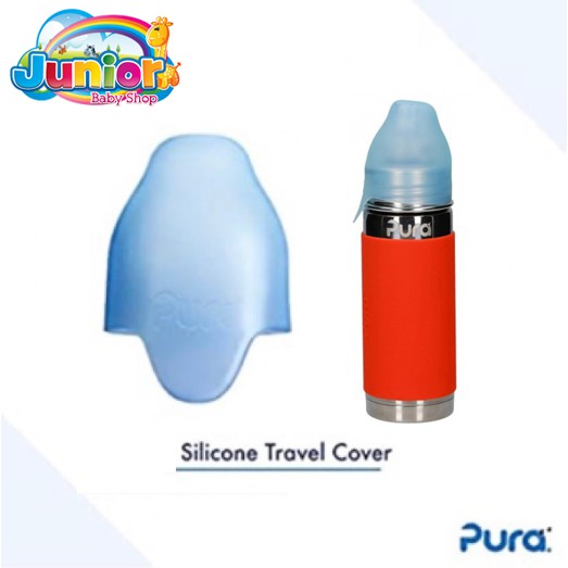 [2 Pcs] Pura Kiki Silicone Travel Cover - Penutup Botol Susu