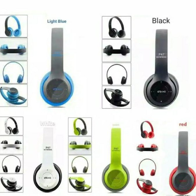 P47 Headphone Wireless Bluetooth Stereo 5.0+EDR