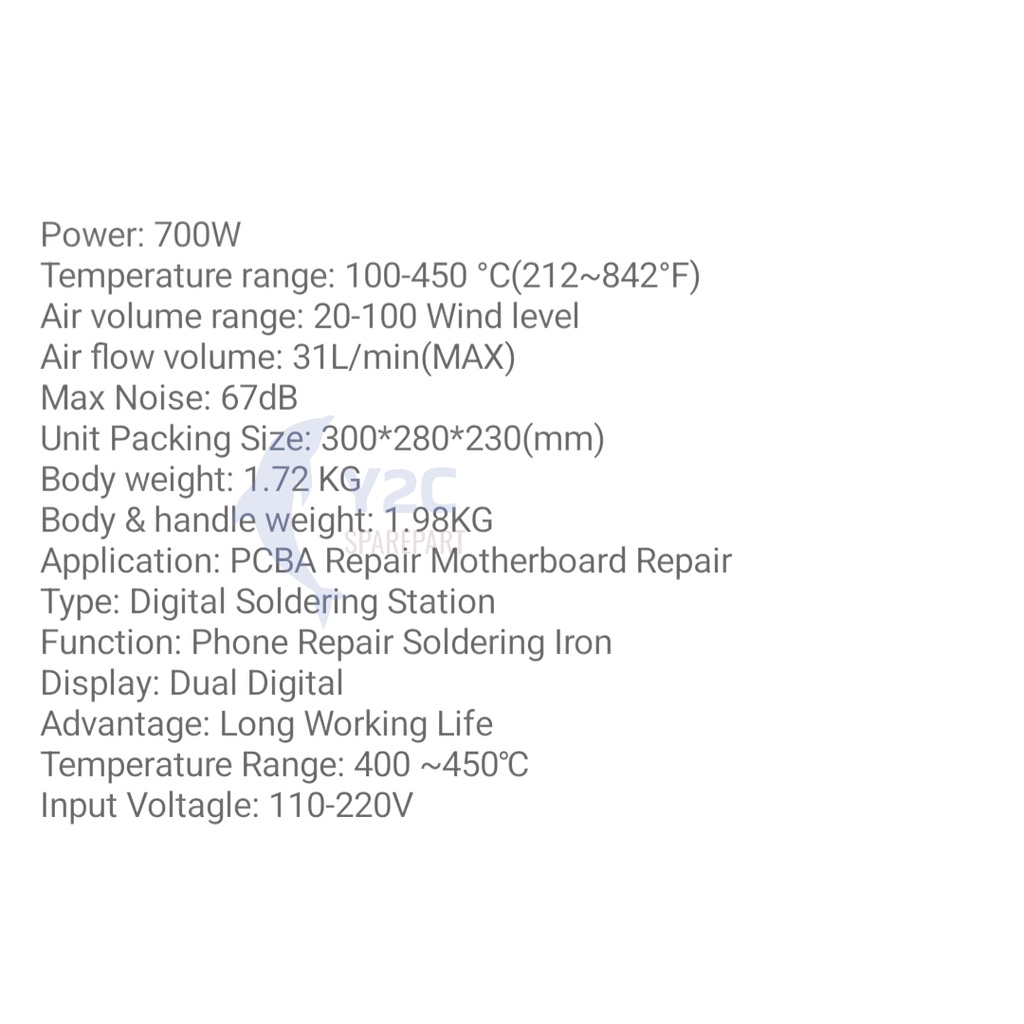 BLOWER / SOLDER UAP M-TRIANGEL CP-401 DIGITAL / ALAT SERVIS SERVICE HP