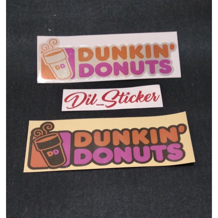 STICKER DUNKIN DONUTS CUTTING