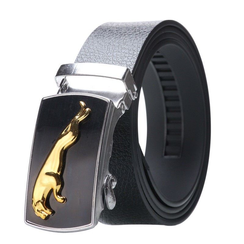 Gasper Pria Rel Casual Bisnis Fashion Ban Gesper Sabuk Cowo Mens Belt Ikat Pinggang Panther