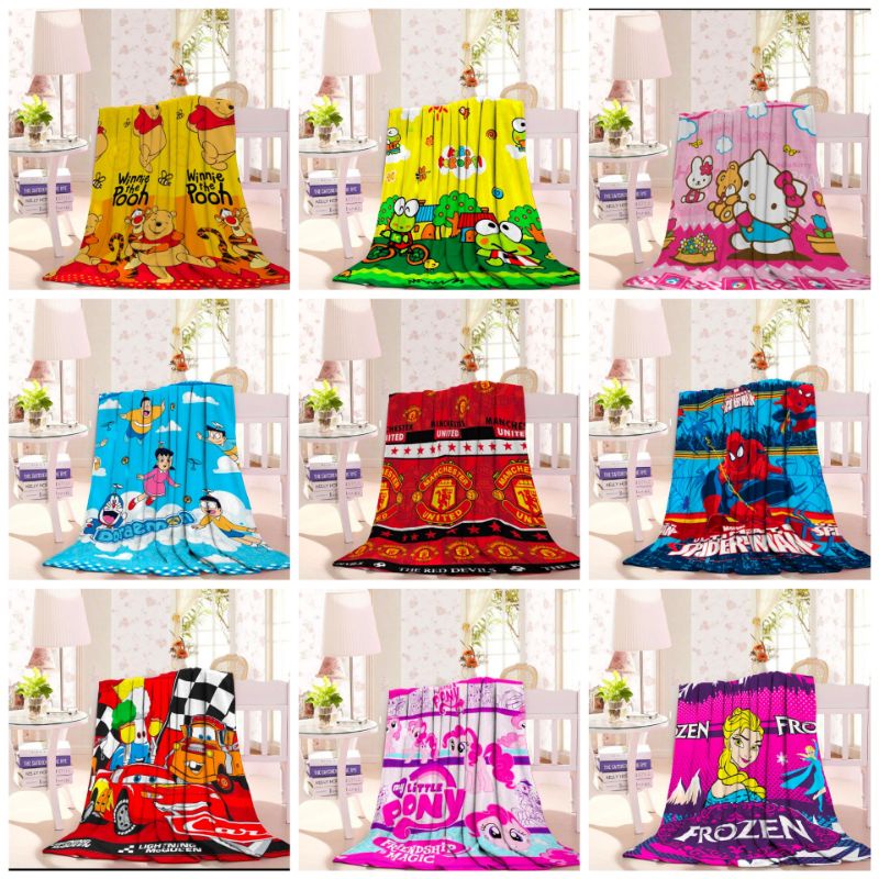 Selimut Bulu Halus 140x190 Motif Dewasa Selimut Anak Selimut Bulu Halus Motif Karakter