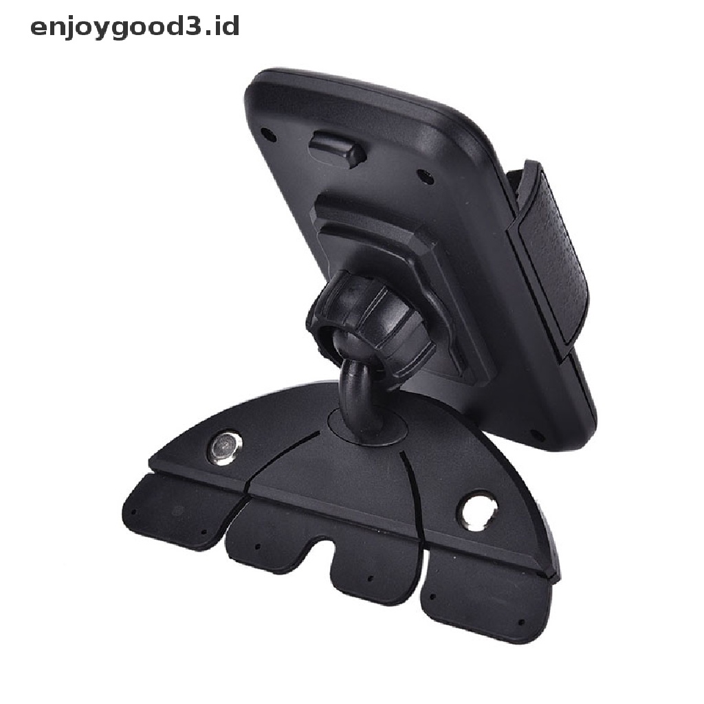 (Rready Stock) Bracket Dudukan Handphone GPS Rotasi 360 Derajat Dengan Slot CD Player (ID)