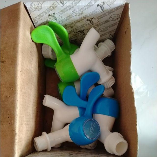 Kran Air Plastik Pvc Engkol Stik Kamar Mandi Taman Mesin Cuci