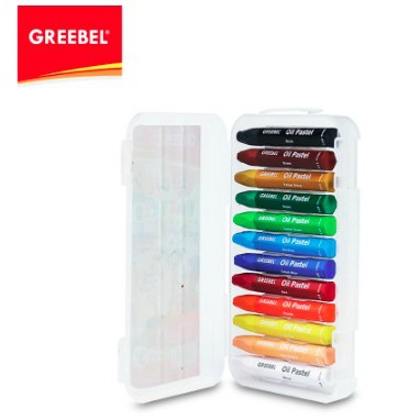 IDOLMART GREEBEL Crayon/Krayon Kids Oil Pastel 12 Warna Crayon Greebel Idolmart Surabaya