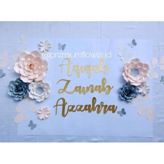 Unik Paper flower bunga kertas  dekorasi  dinding  backdrop 