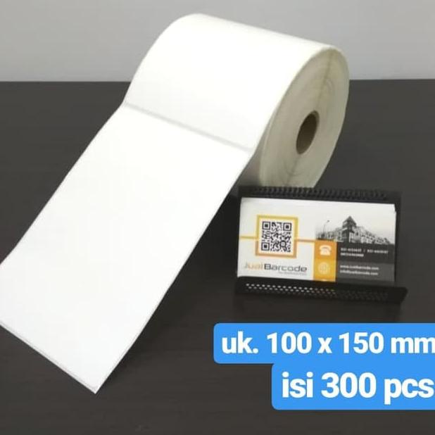 

Kekinian MAR-175.☛ Label Sticker Barcode Thermal 100x150mm - 100x150 - 100 x 150 mm (isi 300pcs).AD.