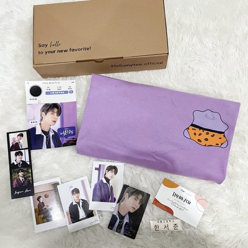 kaos oversize wanita true beauty fankit webtton suho han seojun cha eunwoo hwang inyeop