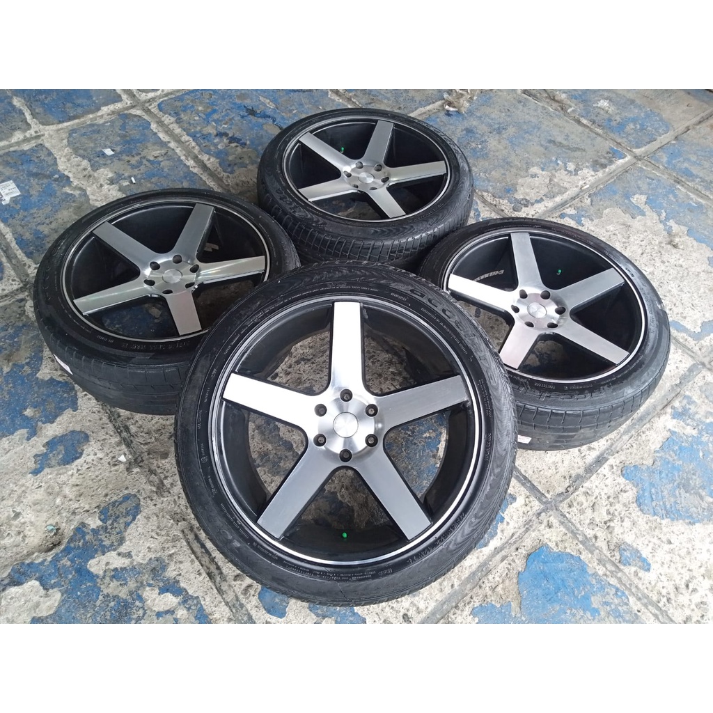 1paket Velg Mobil Bekas R22 Racing Vossen Ring 22 Baut6 6x139