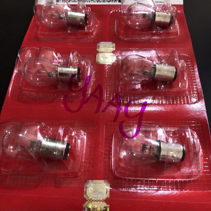 Bohlam Stop Belakang Rem Lampu Motor 12V 25W Honda Universal Suzuki Yamaha Grand Mio Supra GB6-2