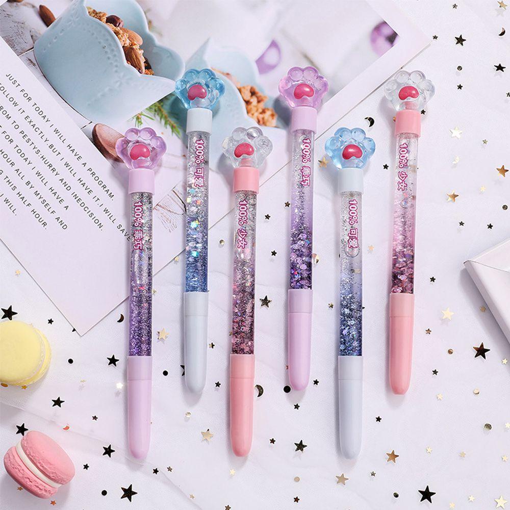 R-flower Gel Pen Cute Light Perlengkapan Kantor Siswa