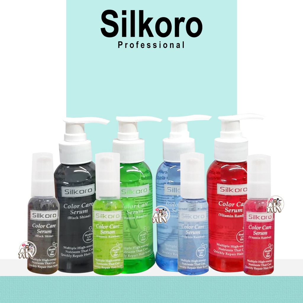 SILKORO HAIR SERUM / VITAMIN SERUM READY UKURAN 80ML / 200ML (PUMP)