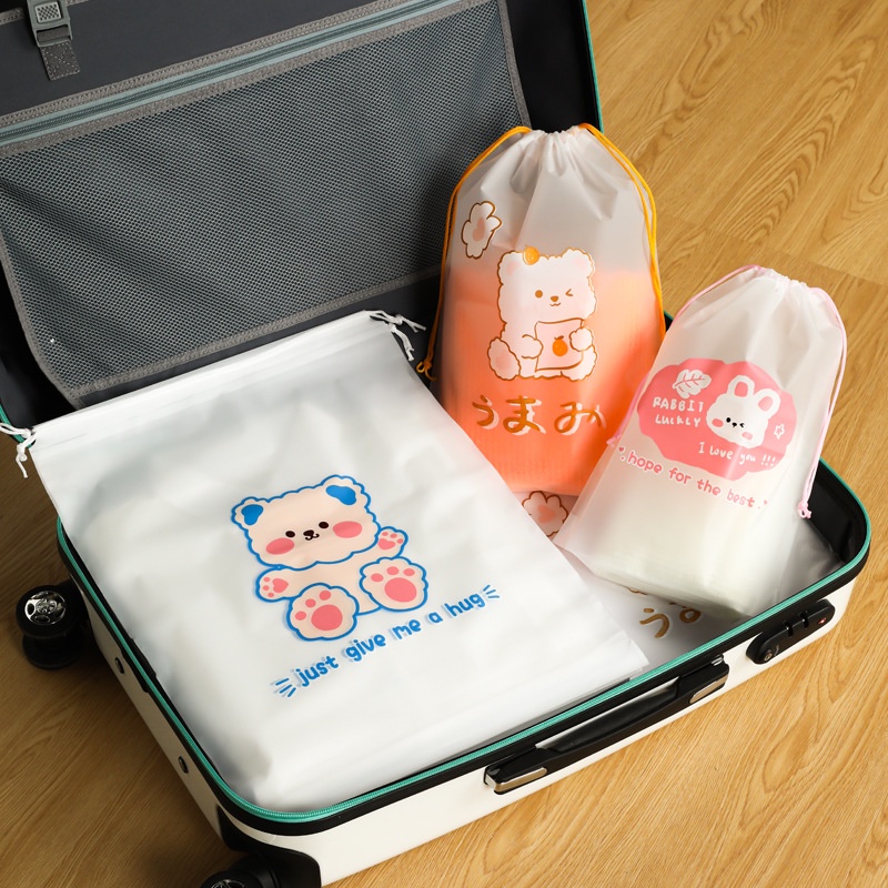 ✿AYN✿ ZIPPER LUCU MOTIF BEAR AC39 STORAGE BAG TRAVEL