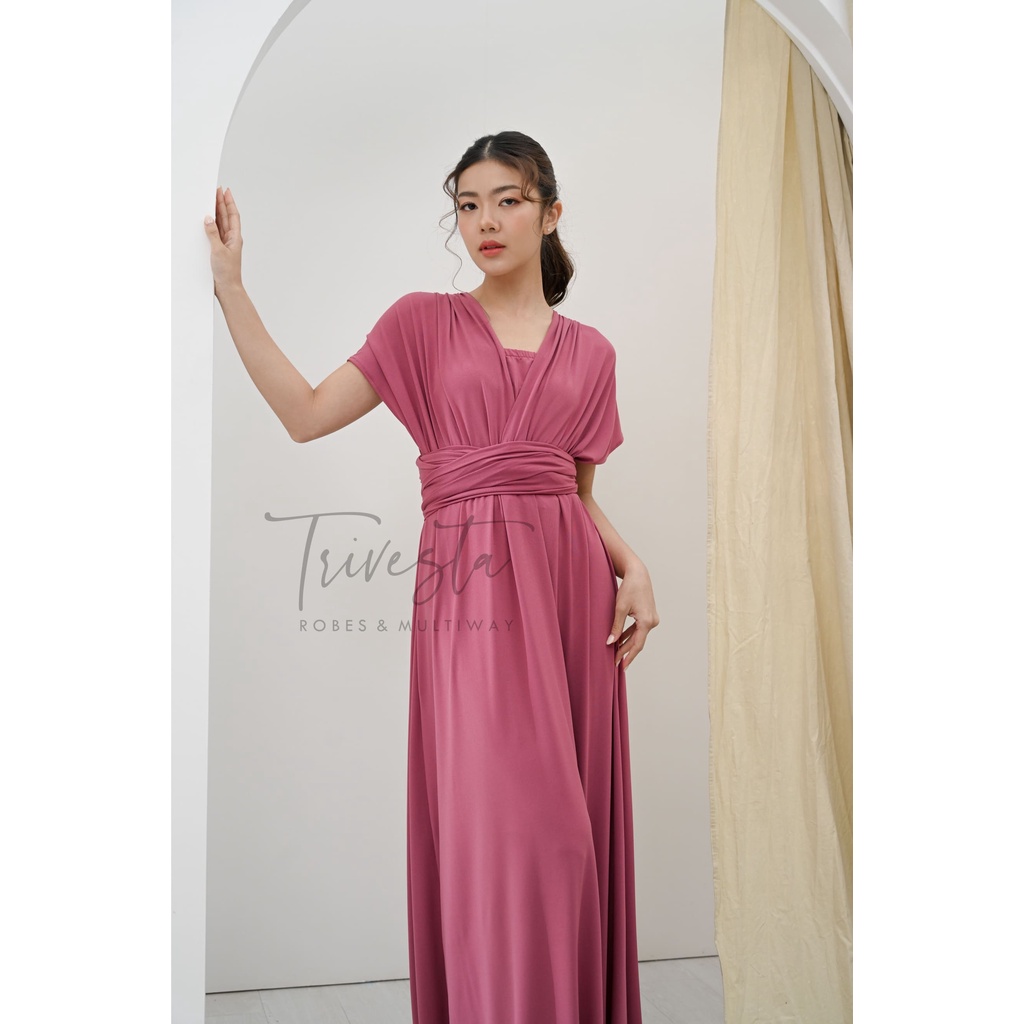 MAXI | GUAVA  | MULTIWAY INFINITY CONVERTIBLE DRESS | FREE KEMBEN &amp; SPECIAL LONG SCRAFT